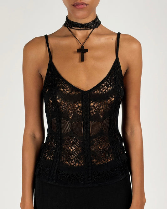 Gucci by Tom Ford 2002 Beaded Rosary Necklace