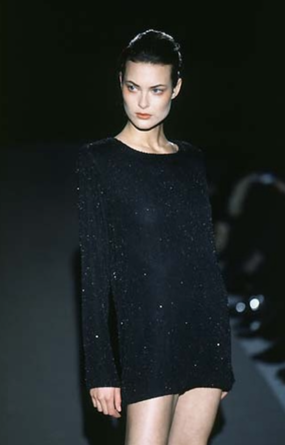 Gucci by Tom Ford 1997 Beaded Crepe Mini Dress