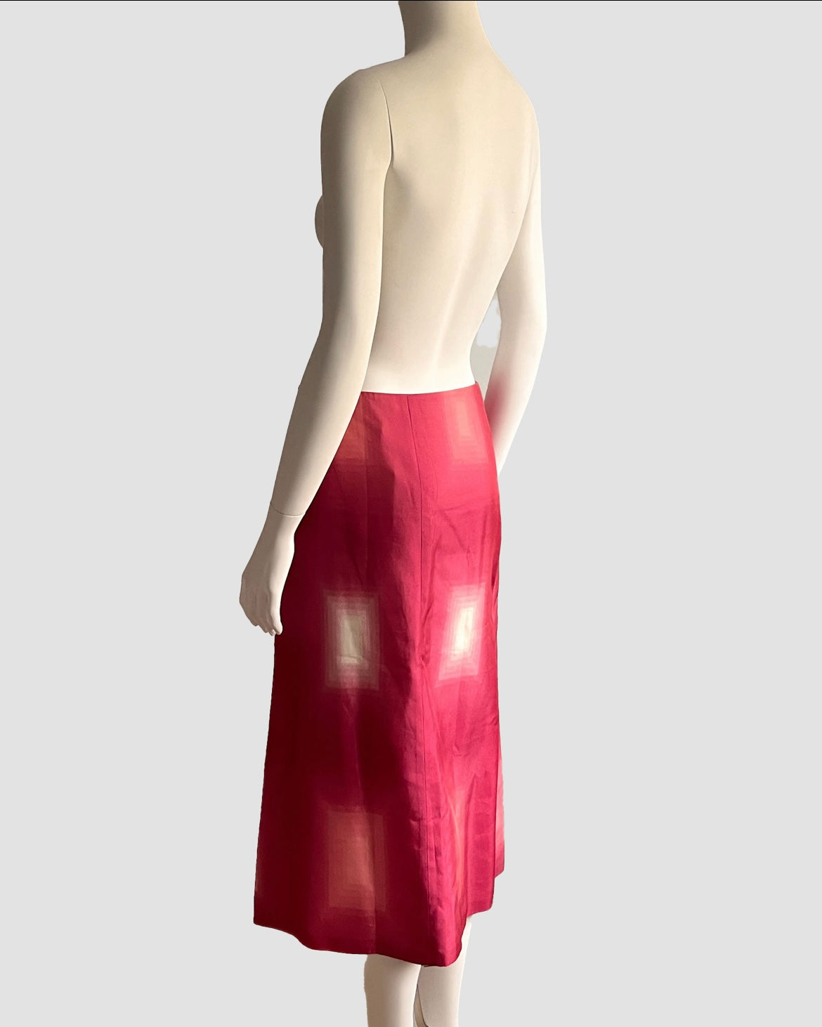 Prada 1998 Geometric Gradient Skirt