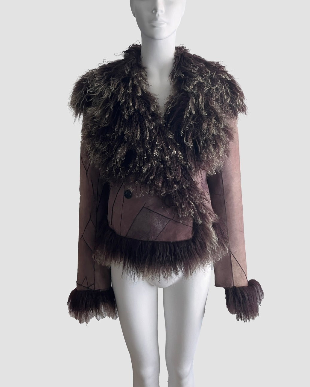 Ann Demeulemeester 2008 Reversible Mongolian Fur Jacket