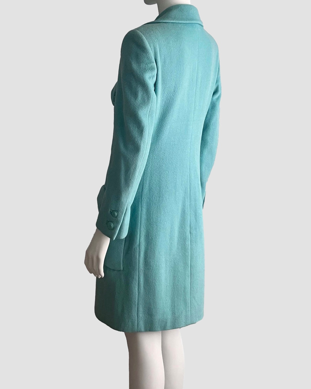 Gianni Versace 1996 Turquoise Coat