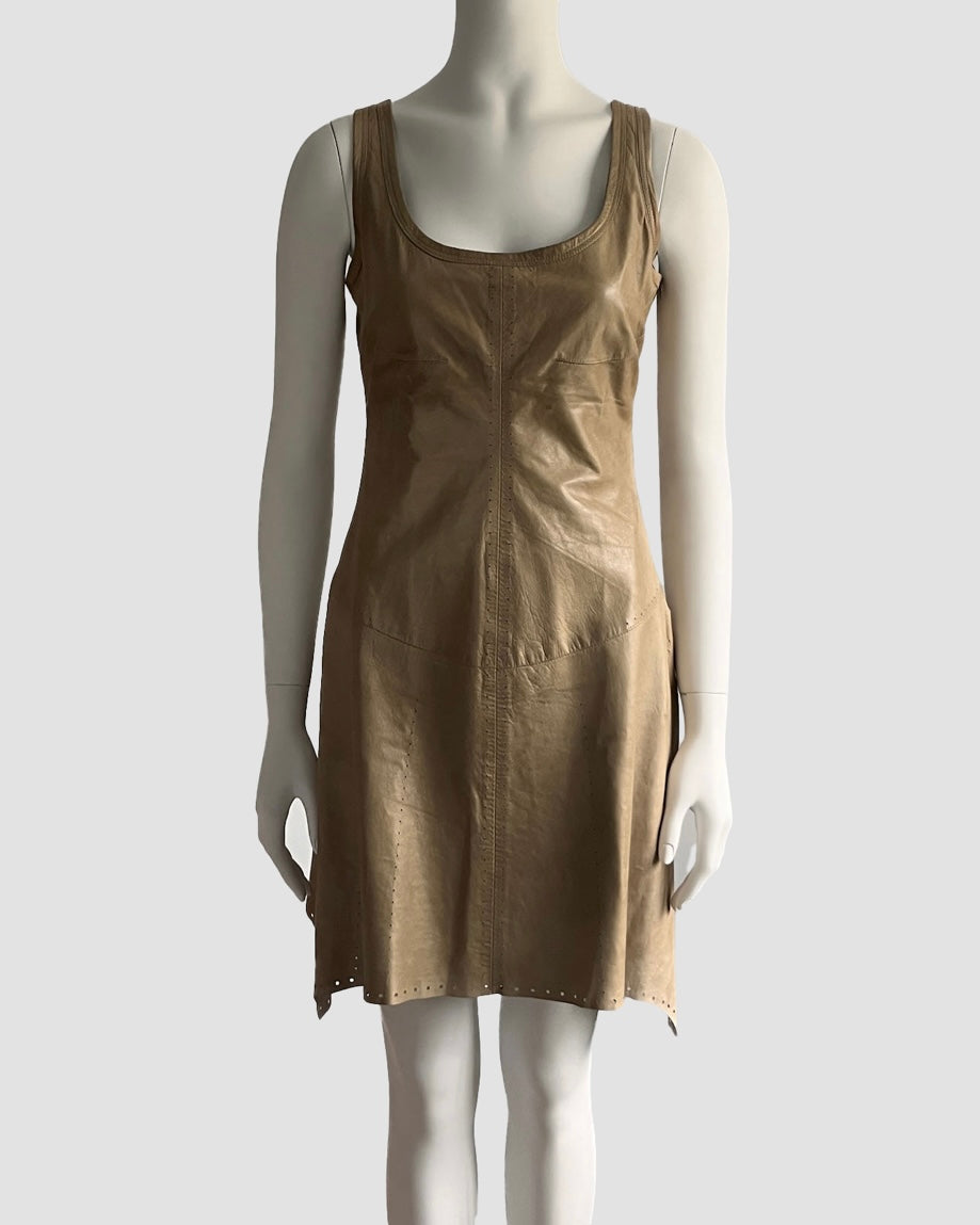 Helmut Lang 2001 Leather Dress