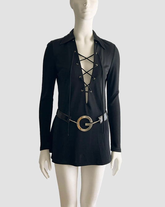 Gucci by Tom Ford 1996 Mini Belted Dress