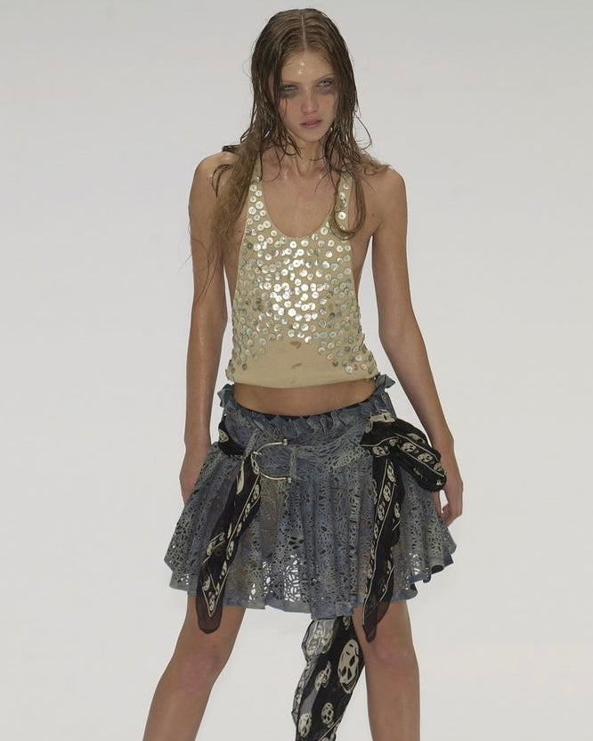 Alexander McQueen 2003 Laser Cut Skirt