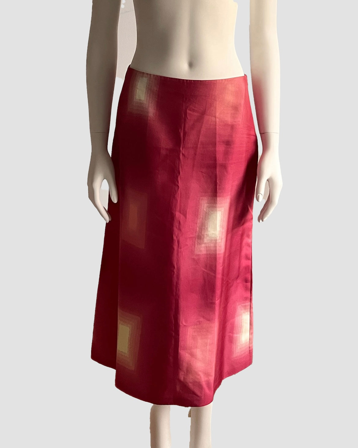 Prada 1998 Geometric Gradient Skirt