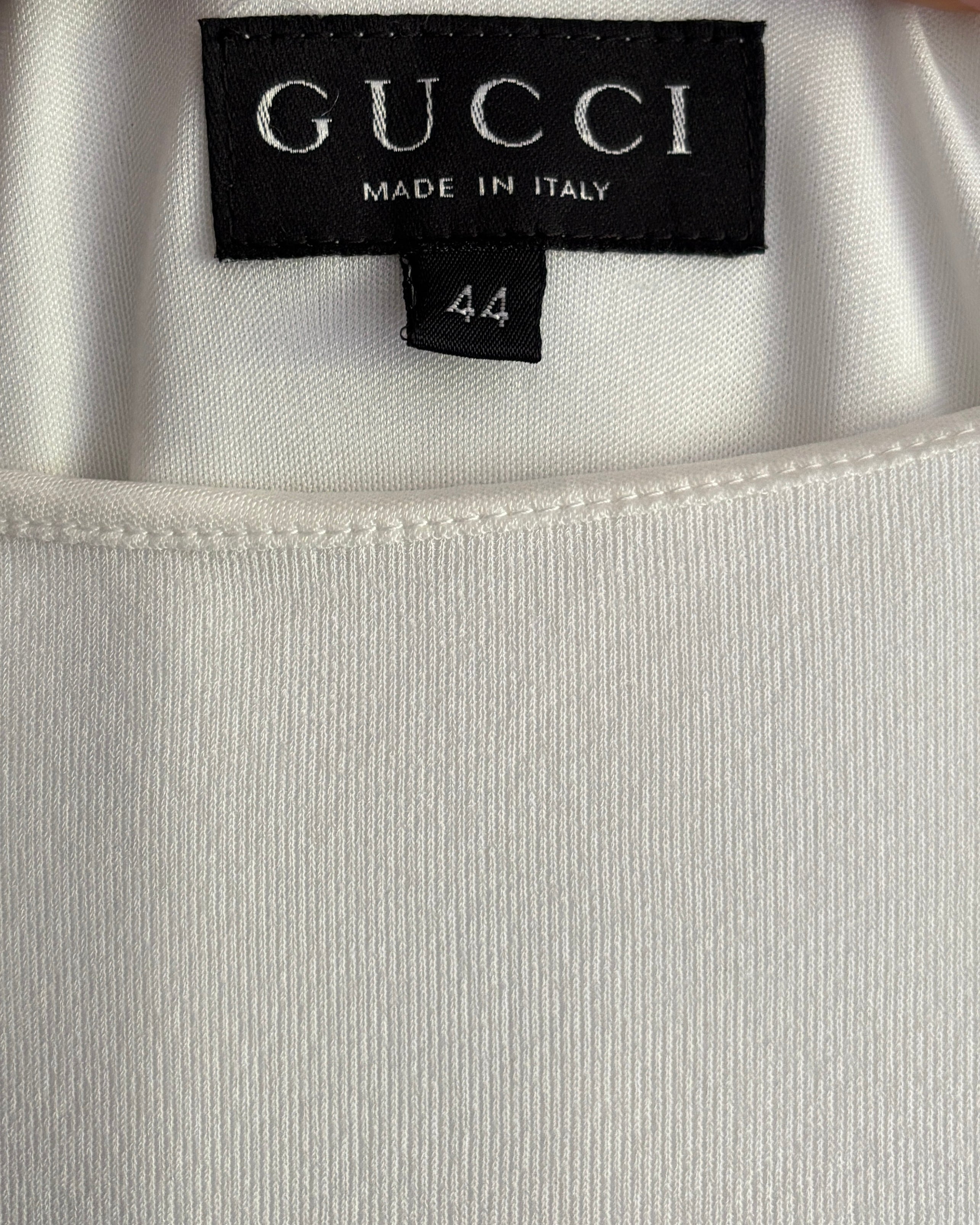 Gucci by Tom Ford 1996 Iconic White Keyhole Gown – COUL ARCHIVE