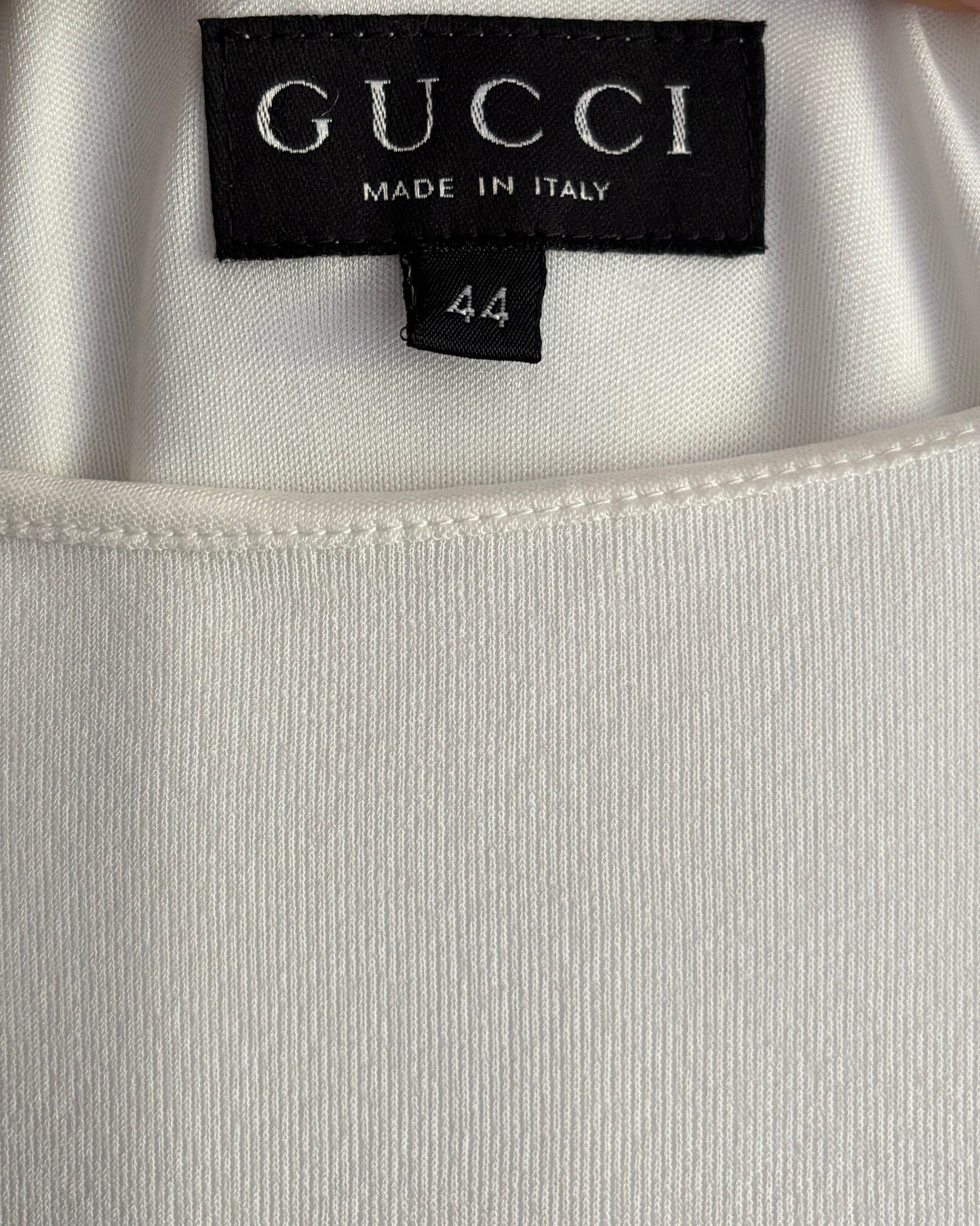 Gucci by Tom Ford 1996 Iconic White Keyhole Gown