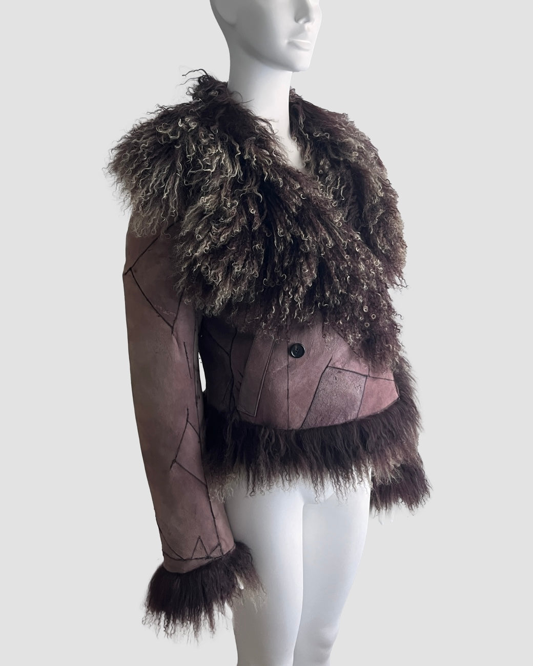 Ann Demeulemeester 2008 Reversible Mongolian Fur Jacket