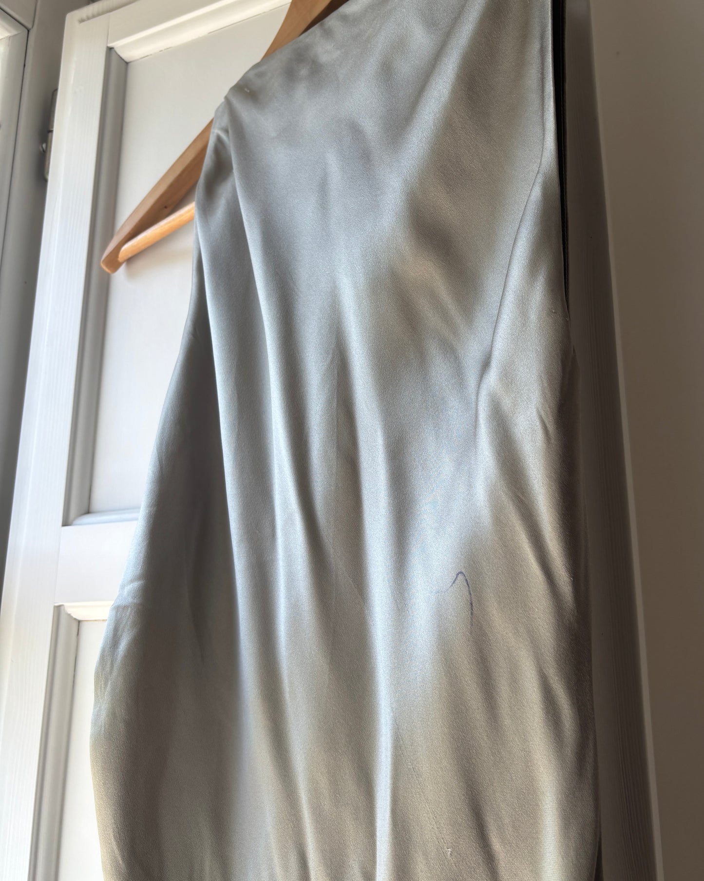 Gucci by Tom Ford 1999 Silk Ruched Dress with Leg Slit