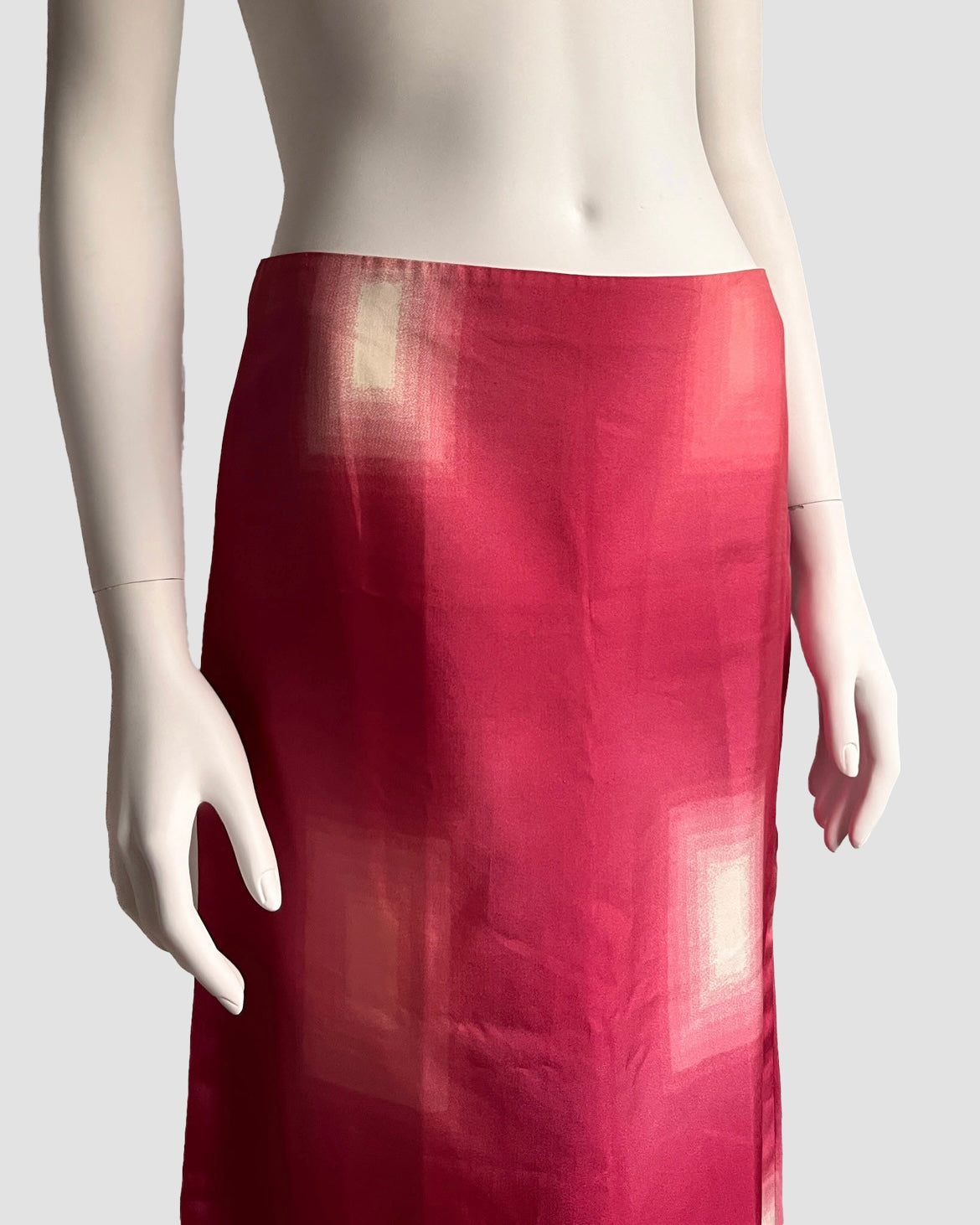 Prada 1998 Geometric Gradient Skirt