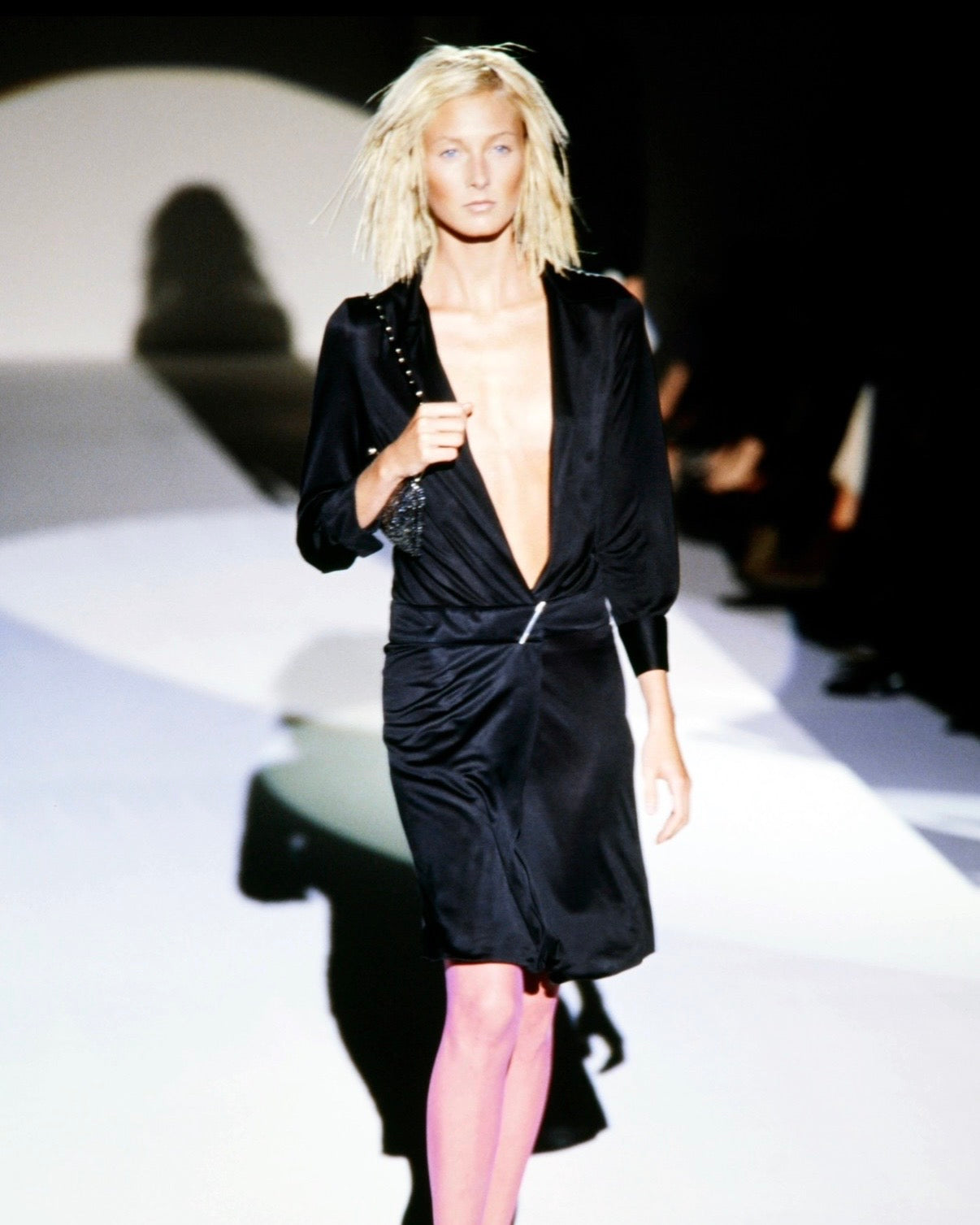 Gucci by Tom Ford 2000 Plunging Viscose Dress