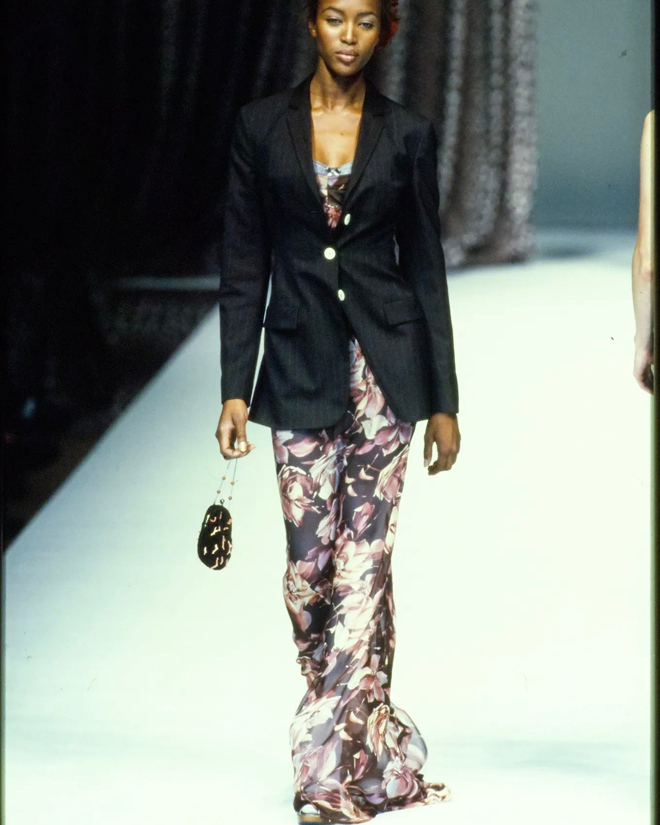 Dolce & Gabbana 1997 Sheer Floral Gown