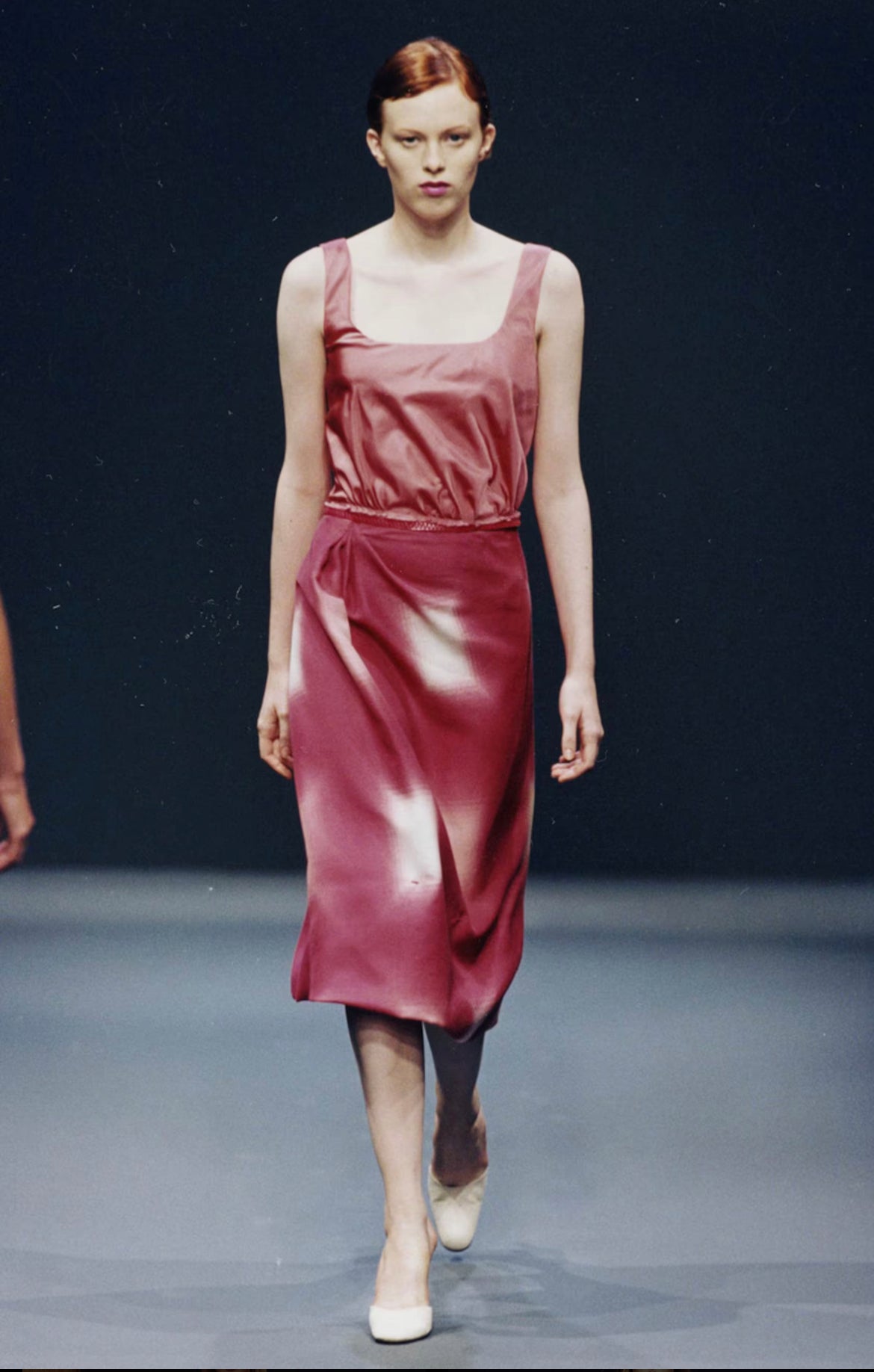 Prada 1998 Geometric Gradient Skirt