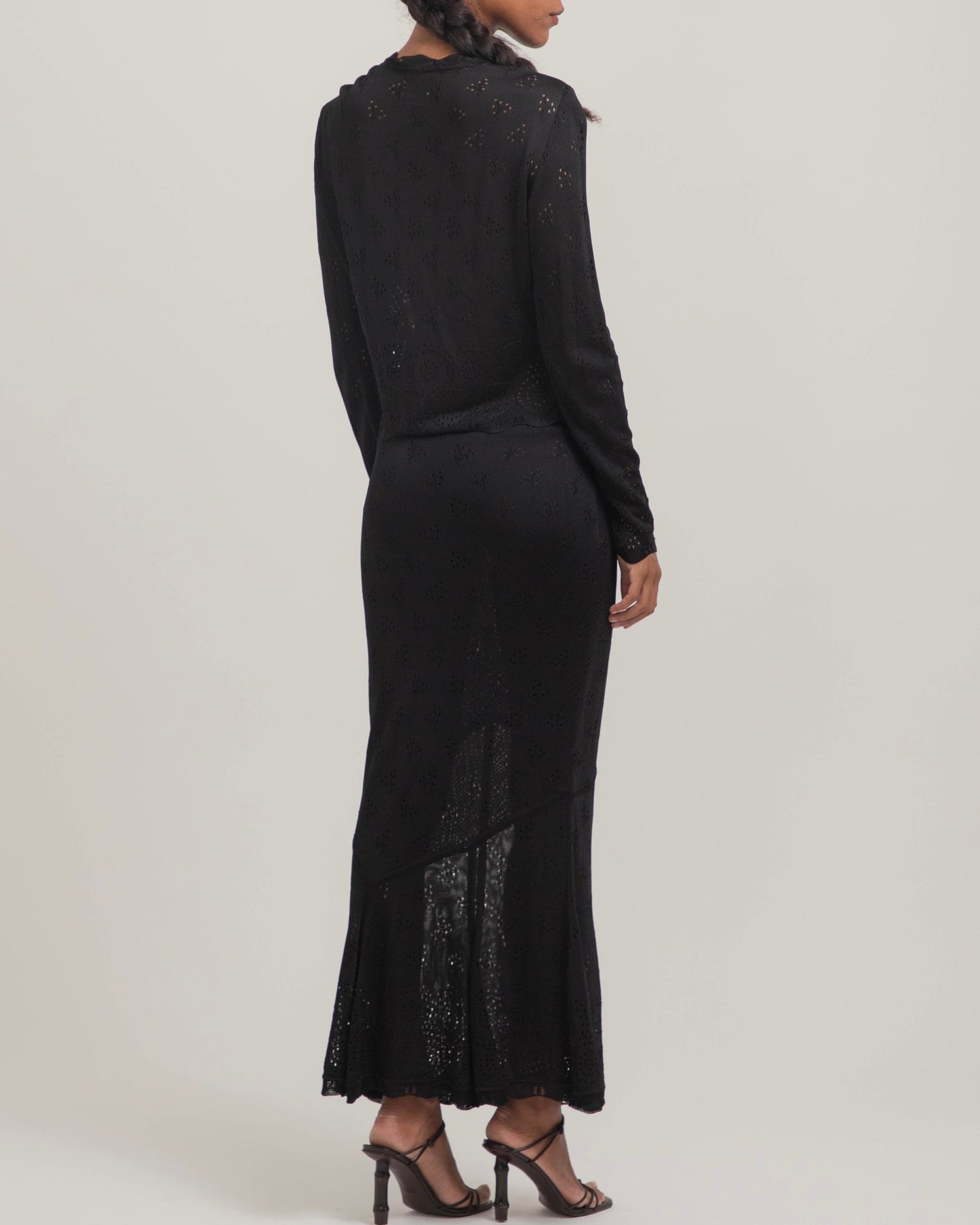 John Galliano 2000 Pointelle Knit Set