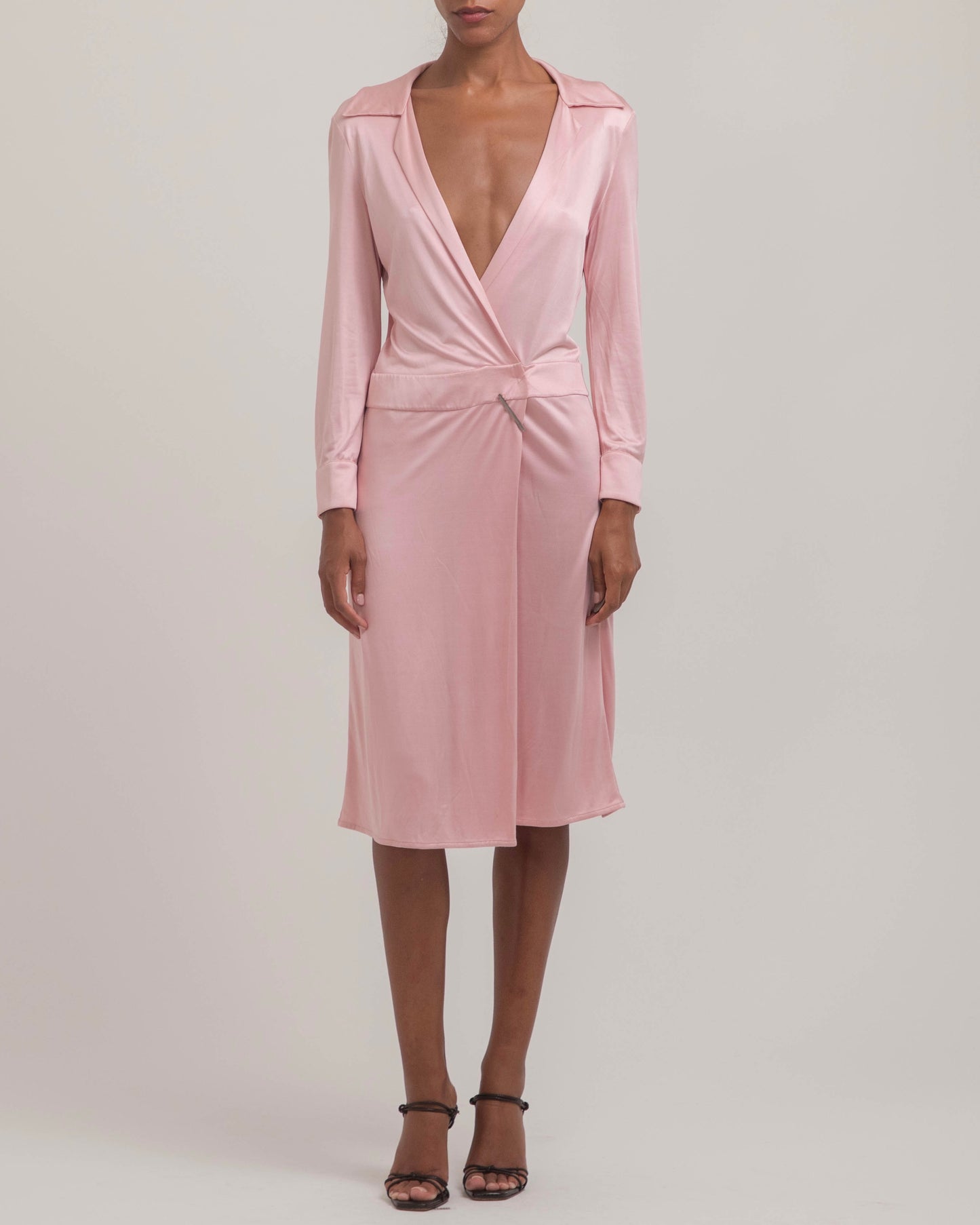 Gucci by Tom Ford 2000 Plunging Viscose Dress
