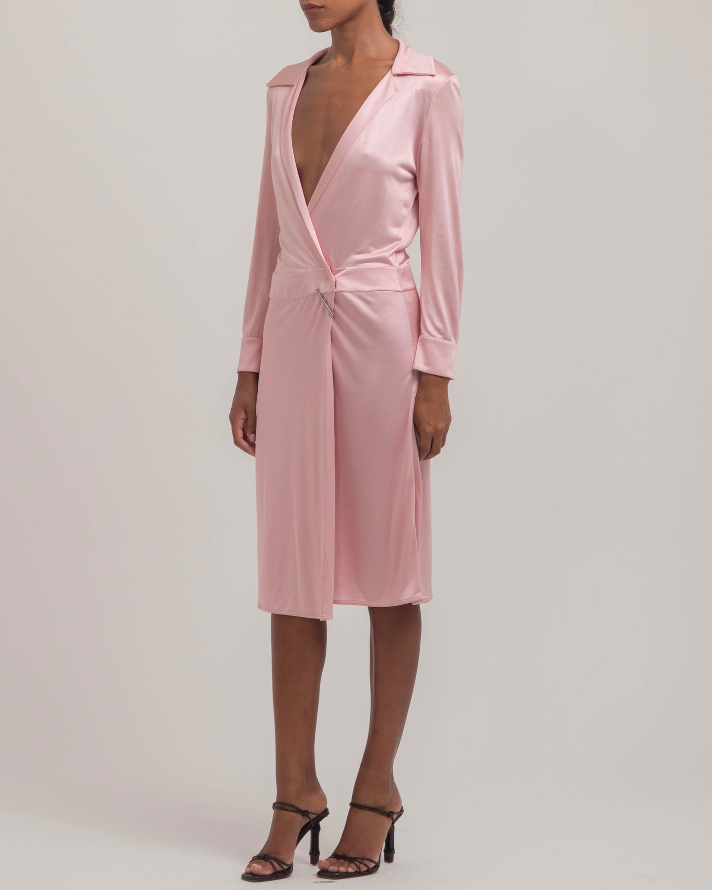 Gucci by Tom Ford 2000 Plunging Viscose Dress